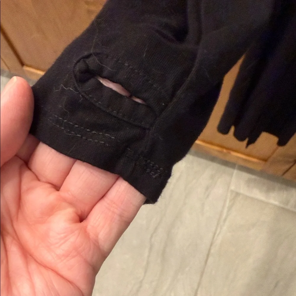 Elegant Black Women's long cardigan - Picture 3 of 4